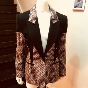 Stylish Women's Black and Brown Jacket
